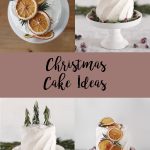 collage of christmas cakes